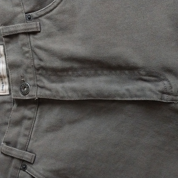 Denver Hayes High Rise Relaxed Fit Jeans 100% cotton Khaki sz 36x30 - Picture 5 of 7